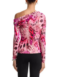AFRM Barry Top in Berry Butterfly