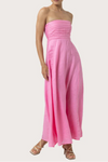 LUSANA Talia Linen Maxi Dress