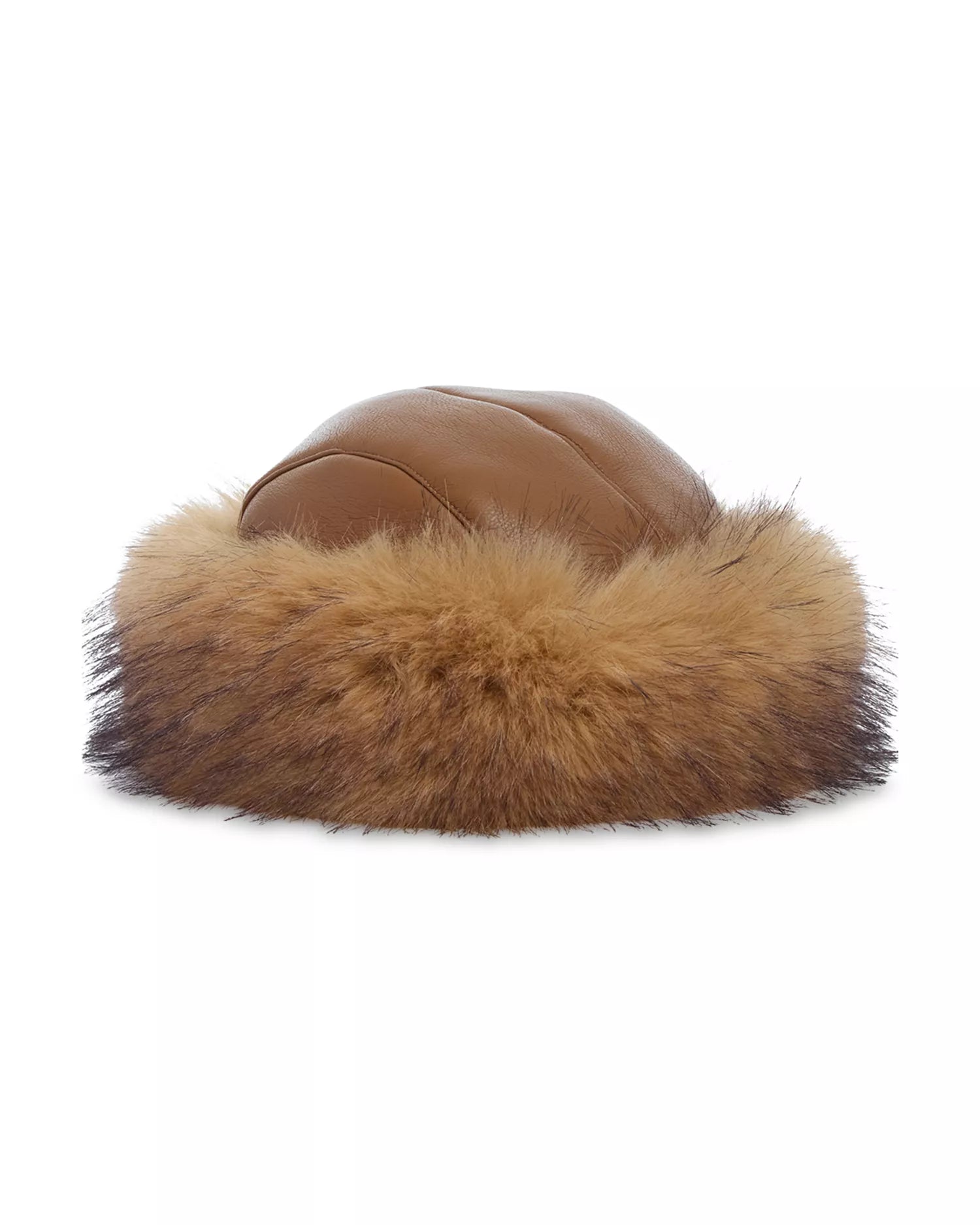 Jocelyn Faux Shearling & Fox Roller Hat