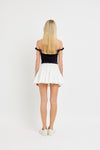 Emory Lace Trim Mini Skirt