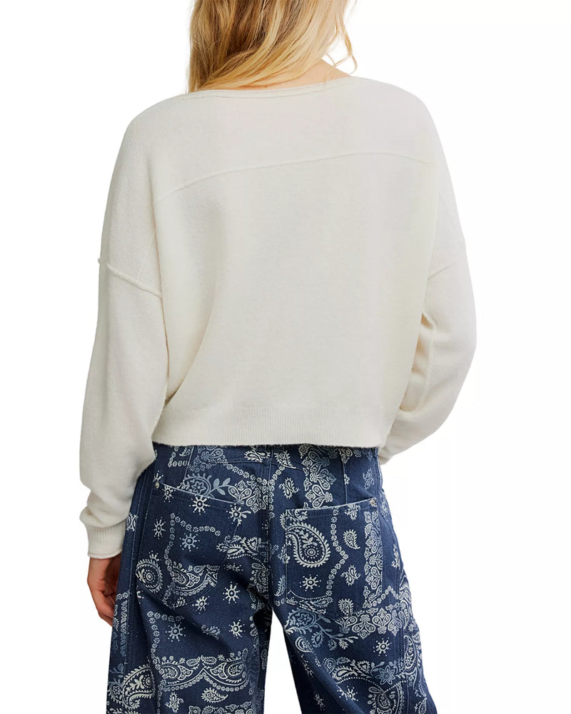 Free People See Me Pullover Light Knit Sweater