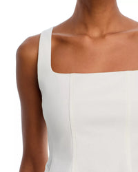 French Connection Inez Cotton Twill Peplum Top