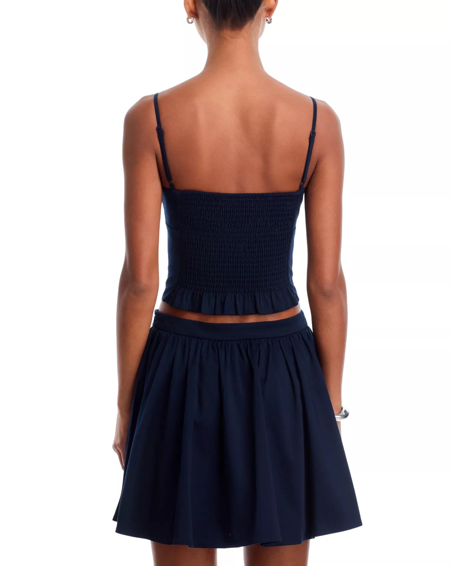 French Connection Cotton Sateen Cami in Marine