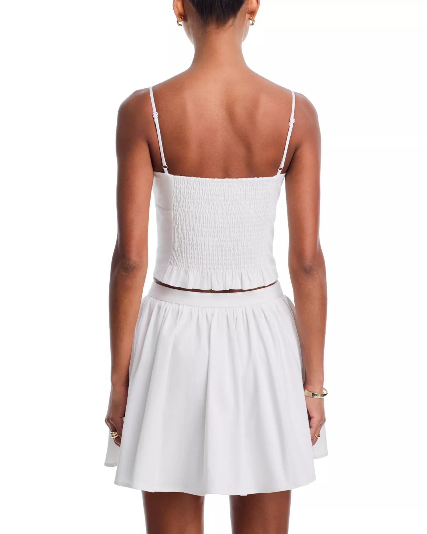 French Connection Cotton Sateen Cami in Summer White