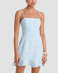 French Connection Stacey Fleur Whisper Frill Dress