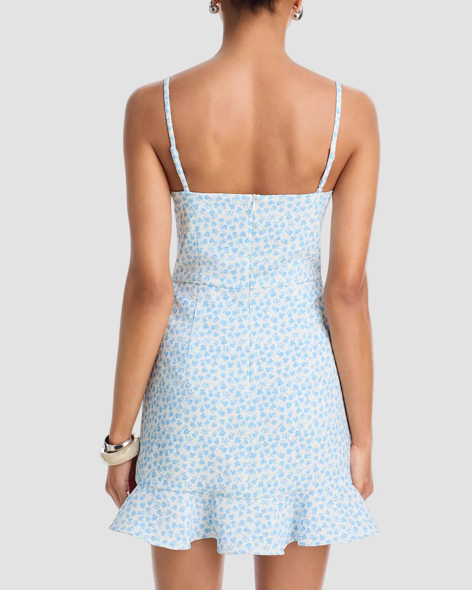 French Connection Stacey Fleur Whisper Frill Dress