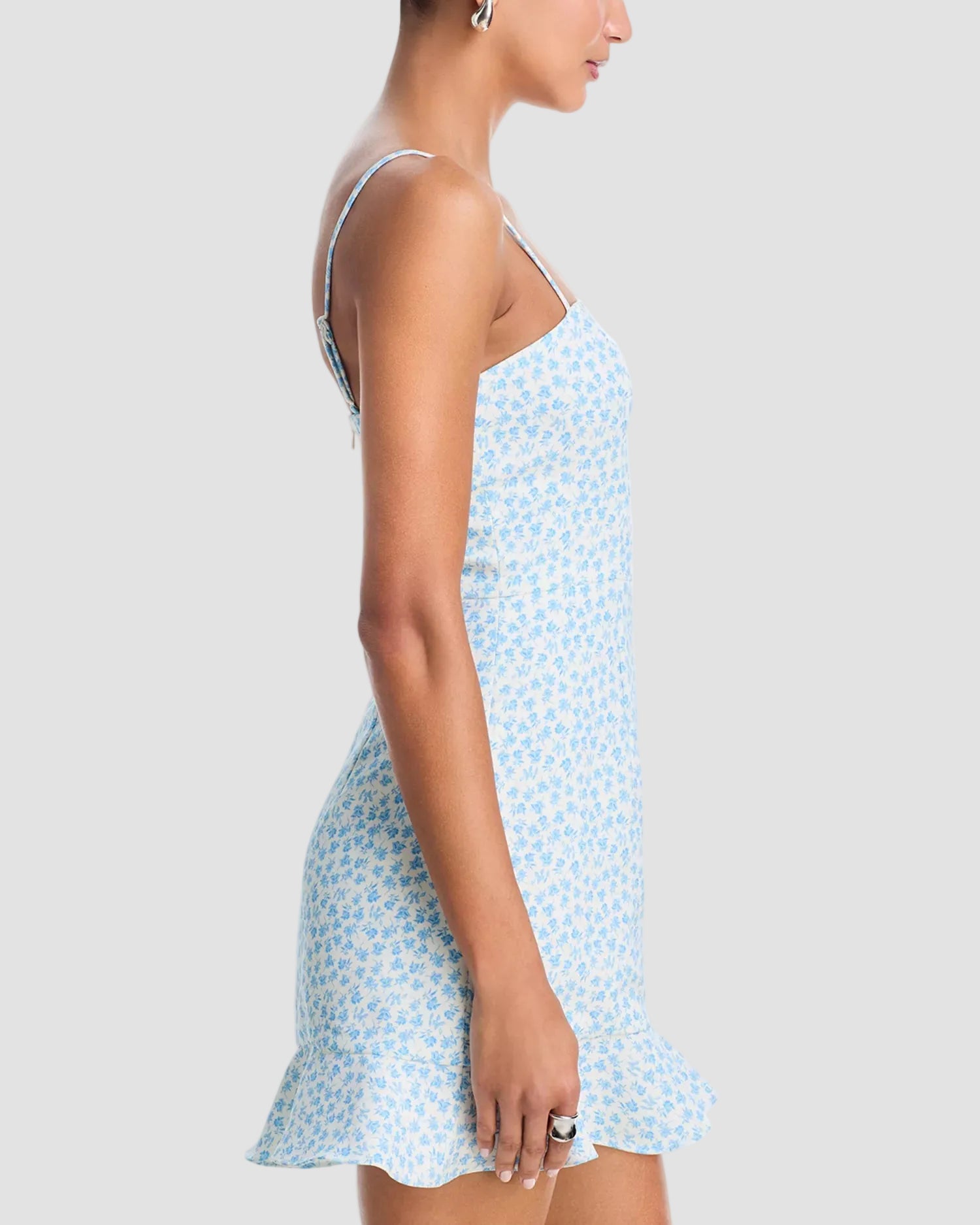 French Connection Stacey Fleur Whisper Frill Dress