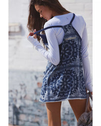 FP Movement Hot Shot Mini Dress in Bandana Navy Combo