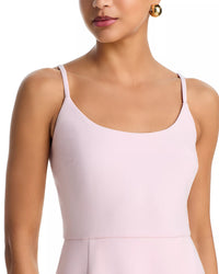 French Connection Whisper Scoop Neck Envelope Mini Dress in Pink Icing