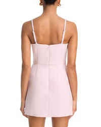 French Connection Whisper Scoop Neck Envelope Mini Dress in Pink Icing