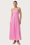 LUSANA Talia Linen Maxi Dress