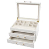Brouk & Co Kendall 3 Clear Lid Jewelry Box