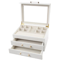 Brouk & Co Kendall 3 Clear Lid Jewelry Box