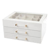 Brouk & Co Kendall 3 Clear Lid Jewelry Box