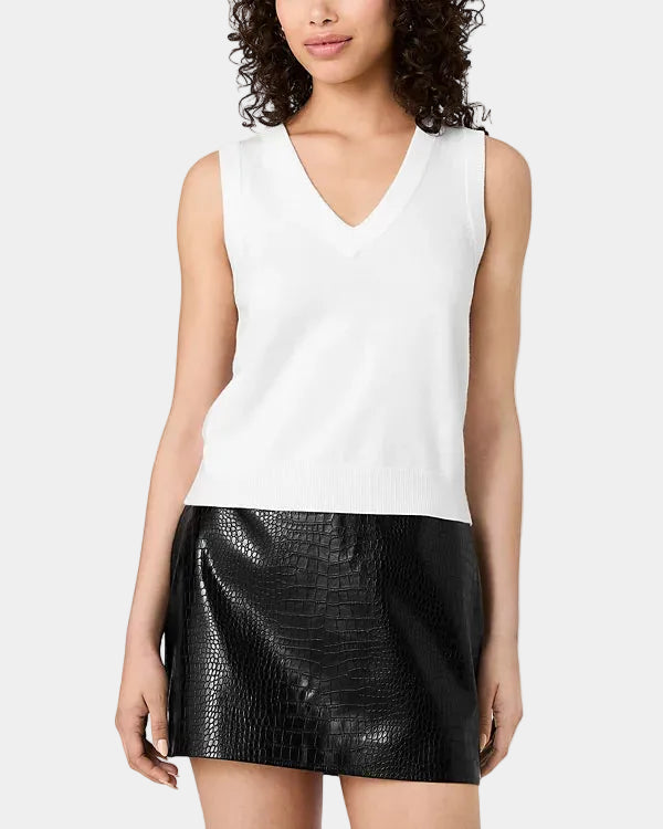 French Connection Willa Knit V-Neck Vest