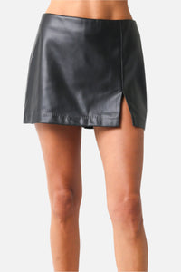 Marcy Leather Mini Skirt