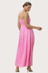 LUSANA Talia Linen Maxi Dress