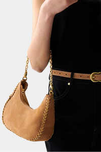SANCIA The Zatka Purse in Cashew Suede
