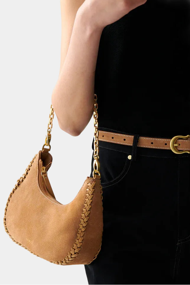 SANCIA The Zatka Purse in Cashew Suede
