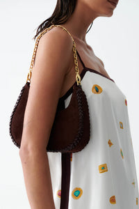 SANCIA The Zatka Purse in Espresso Suede