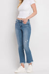 Quince Mid Rise Ankle Bootcut Jeans