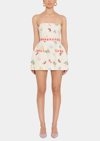 Amanda Uprichard Strapless Bethany Romper Dress