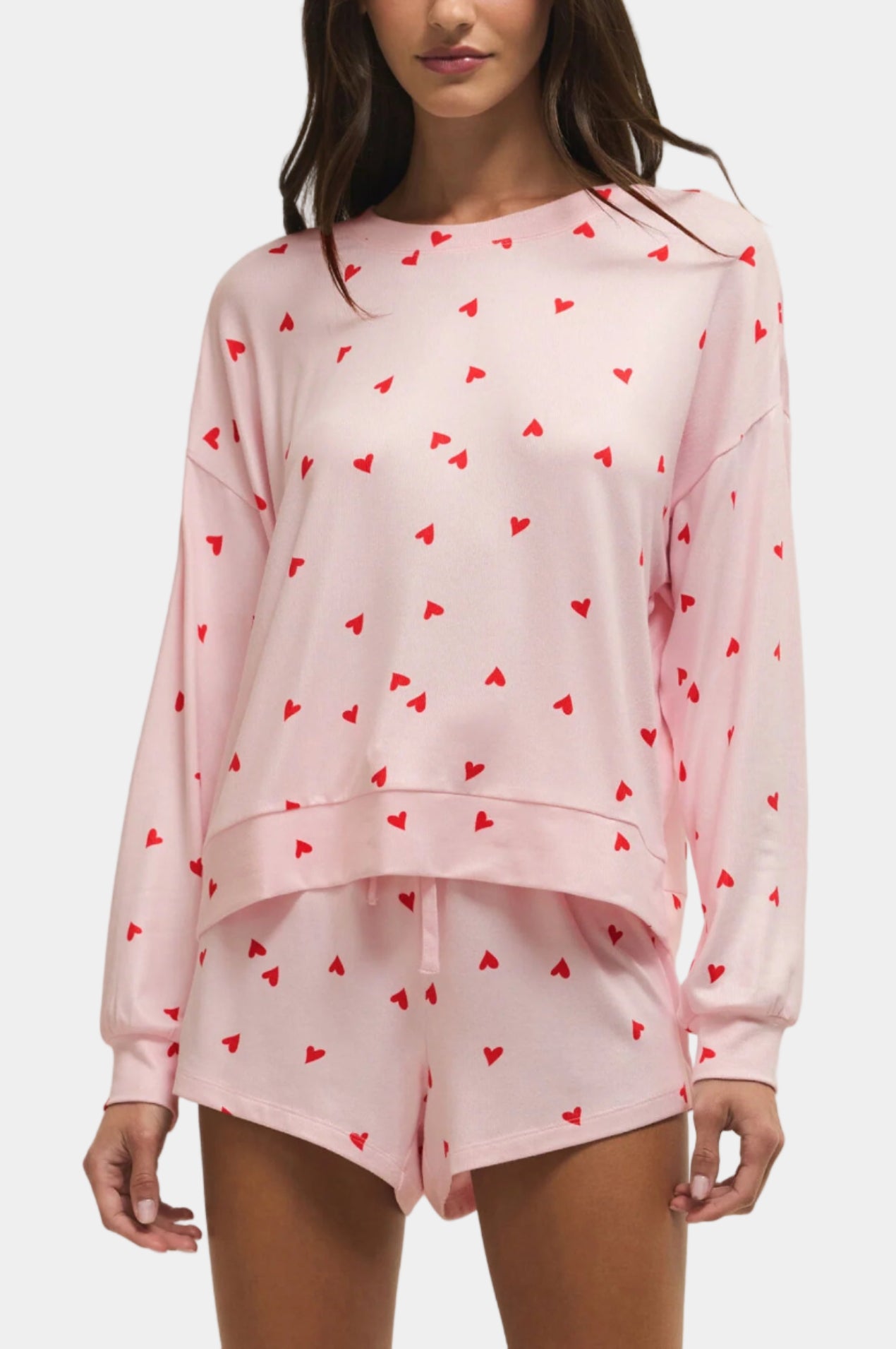 Z Supply Mira Top & Love First Heart Shorts Set