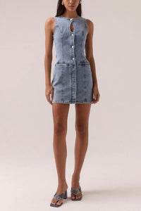 Sovere Etch Denim Mini Dress