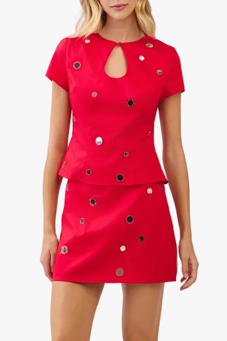 Piper Mirrored Top & Mini Skirt Set
