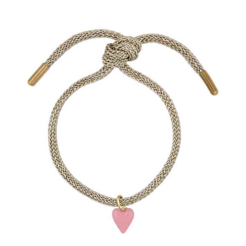 HART Gold Lurex Bracelet with Mini Heart