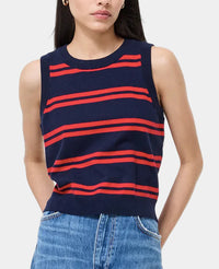 French Connection Padma Fine Knit Striped Vest