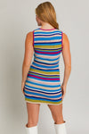 Cancun Stripe Knit Mini Dress