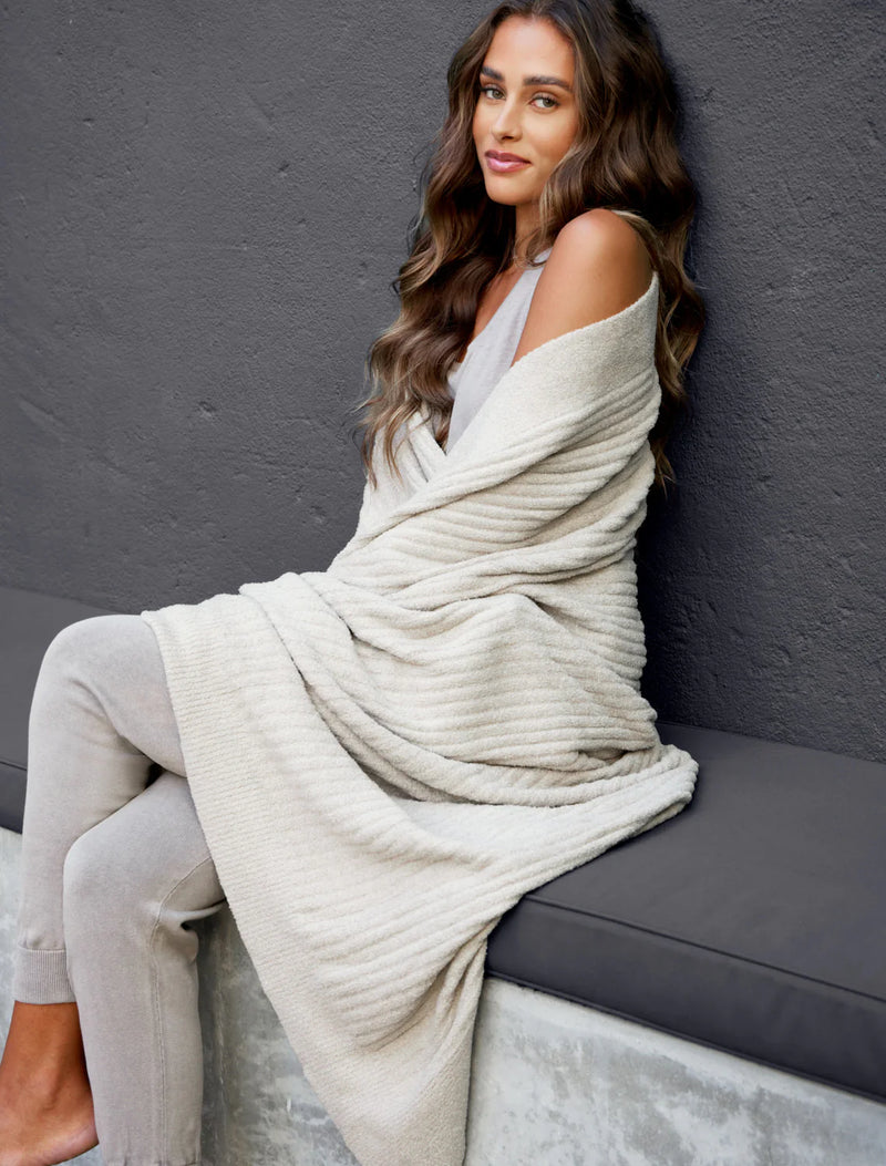 Barefoot Dreams Cozychic Lite Ribbed Throw