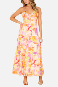 Lavender Brown Aurora Maxi Dress