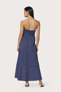 LUSANA Timothy Poplin Maxi Dress
