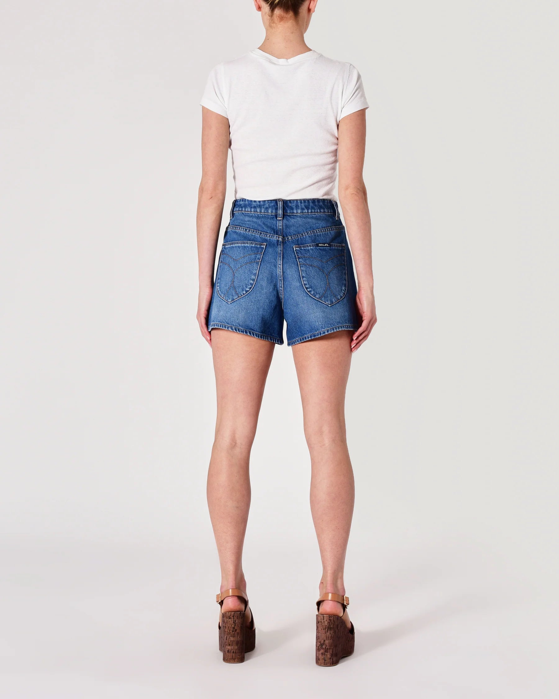 Rolla's Mirage Deco Denim Shorts