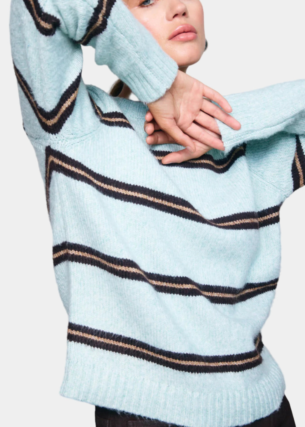 Line & Dot Dax Stripe Sweater