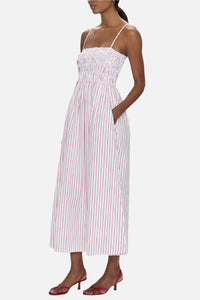 Pistola Bianca Striped Bodice Dress