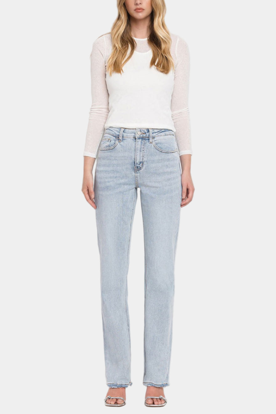 90's Vintage Stretch Straight Jeans