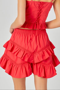 Andi Layered Ruffle Shorts
