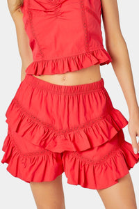 Andi Layered Ruffle Shorts