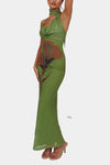 Layla Scarfed Floral Maxi Dress