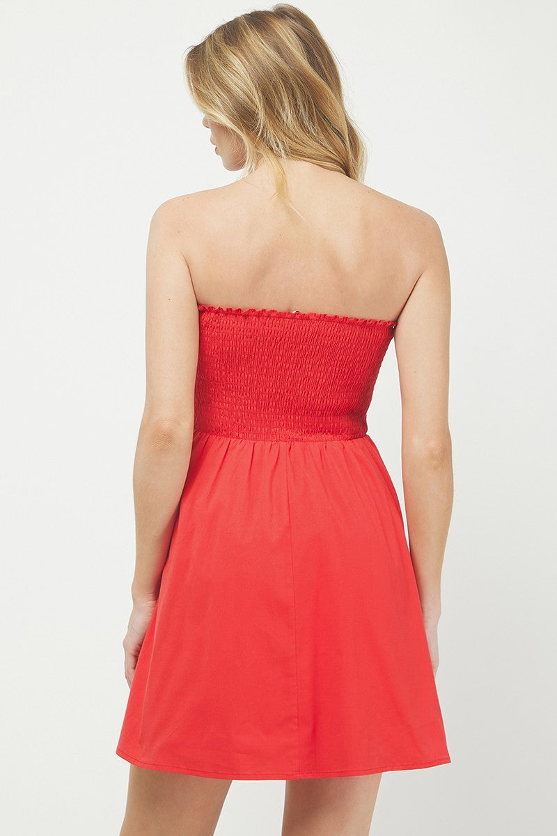 Ally Tube Cotton Mini Dress