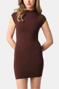 Winona Knit Mock Neck Mini Dress