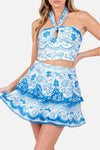 Kristen Halter Neck Skirt Set