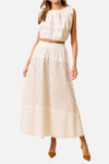 Sydney Embroidered Eyelet Top & Skirt Set