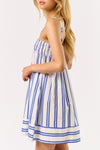 Dylan Striped Mini Shift Dress