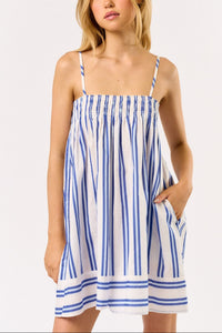 Dylan Striped Mini Shift Dress