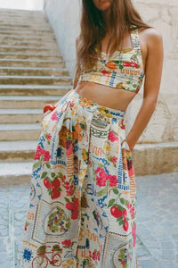 Remi Floral Crop Top & Skirt Set