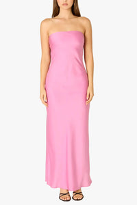 Berkley Strapless Maxi Dress in Pink